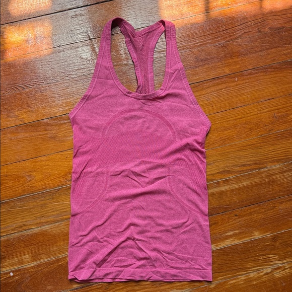 lululemon athletica Tops - Women’s Lululemon Racerback long line Tank Top in Berry Pink- size 4